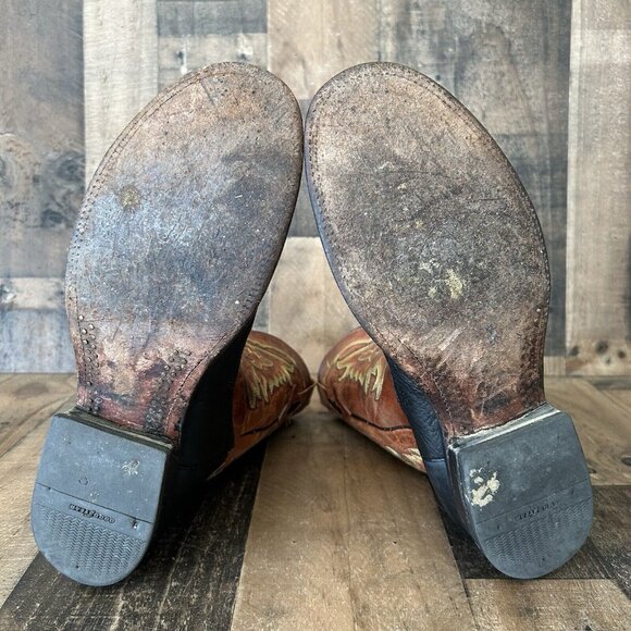 Resistol Ranch By Lucchese Round Toe Cowboy Boots Mens 11.5 D - Picture 4 of 12